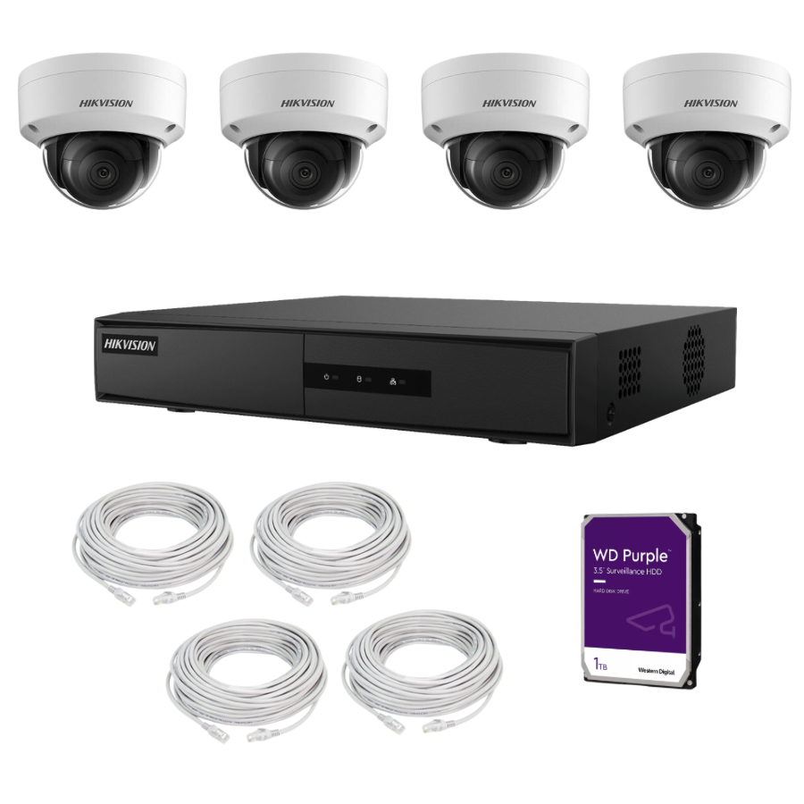 Hikvision 2mp Dome Poe Kit Securitek