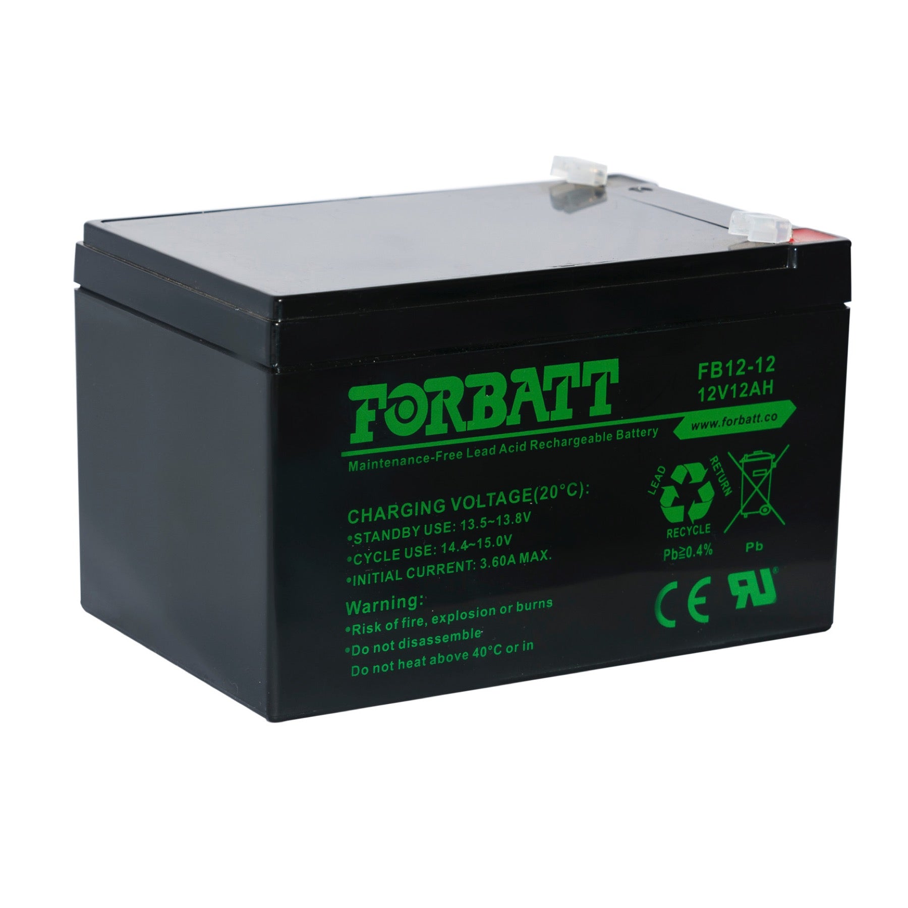 Forbatt 12V 12Ah Lead Acid Battery Securitek