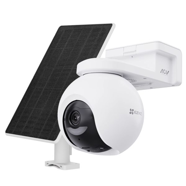 EZVIZ CB8 Pro 4K Battery-Powered Pan & Tilt Wi-Fi Camera incl Solar Panel Kit